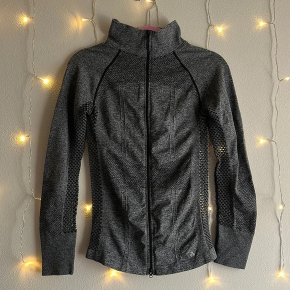 Soho Sport Marled Black & Gray Athletic Jacket​​​​​​ - Picture 1 of 4